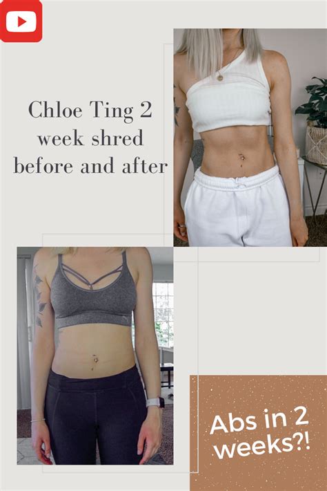 Chloe Ting workout before after